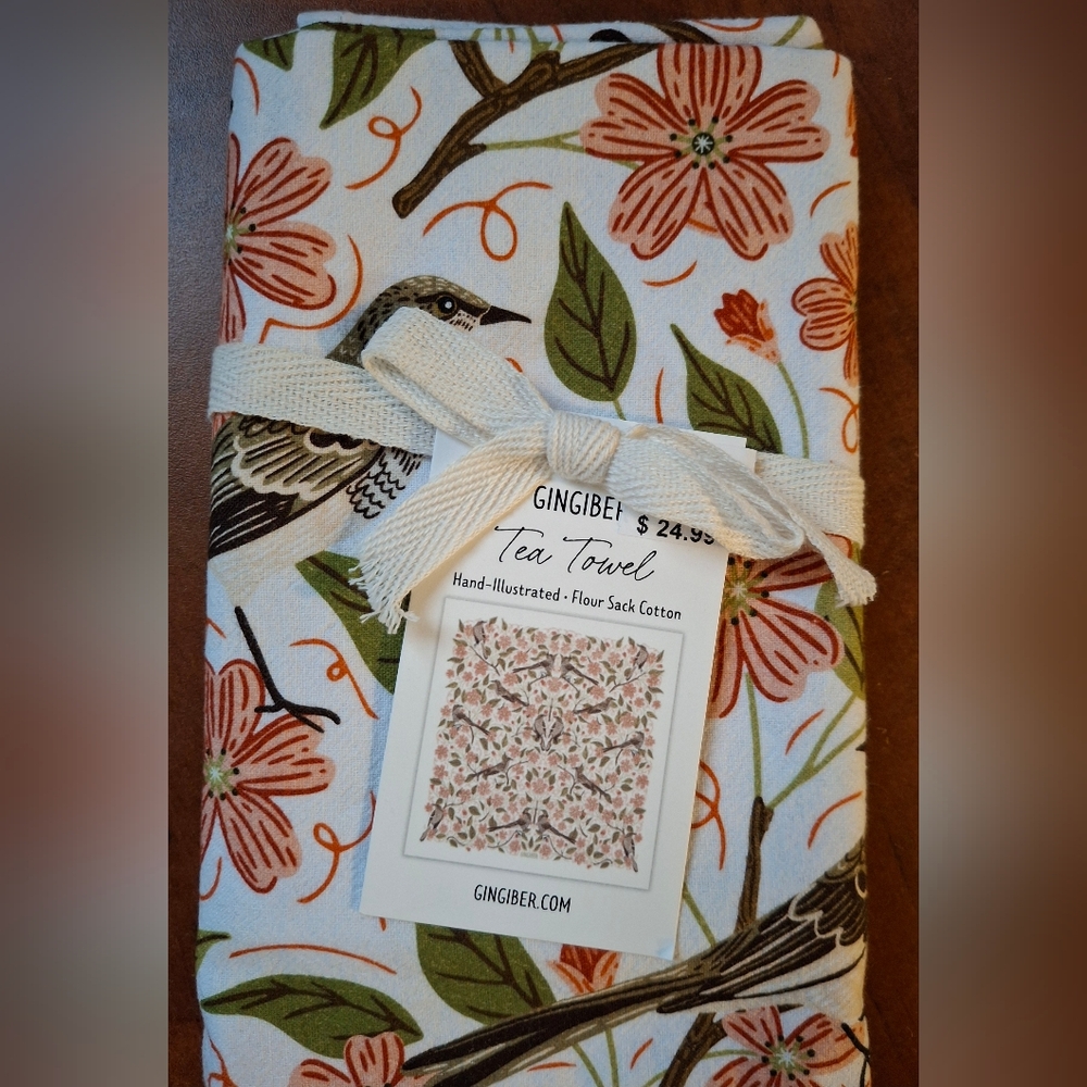 Gingiber Tea Towels 6 Designs Available, Price Is For ONE